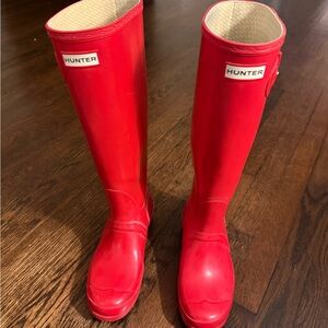 Hunter Red Tall Boots